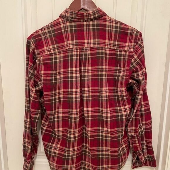 Vintage G.H. Bass &‎ Co. Mens Red Plaid Flannel Shirt - Picture 3 of 9
